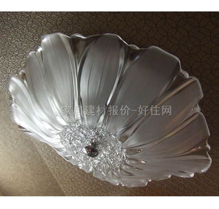 【阳光·天林吊灯_白色花_金属灯架+工艺玻璃灯罩_现代流行风格_φ300mm_白色】_价格报价_实拍图片_参数-好住网