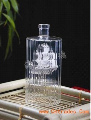 玻璃工艺酒瓶一_产品图库_图库中心_中国贸易网