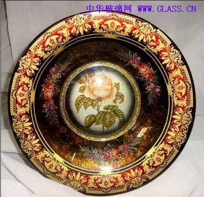 热熔彩绘水果盘(热熔工艺品)-潮州佳鑫工艺热熔玻璃(个体经营)